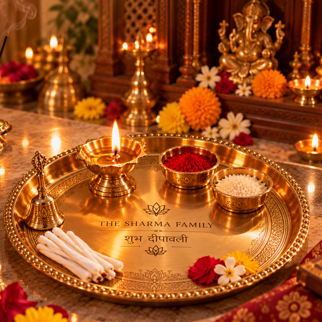 Personalised Pooja Thali