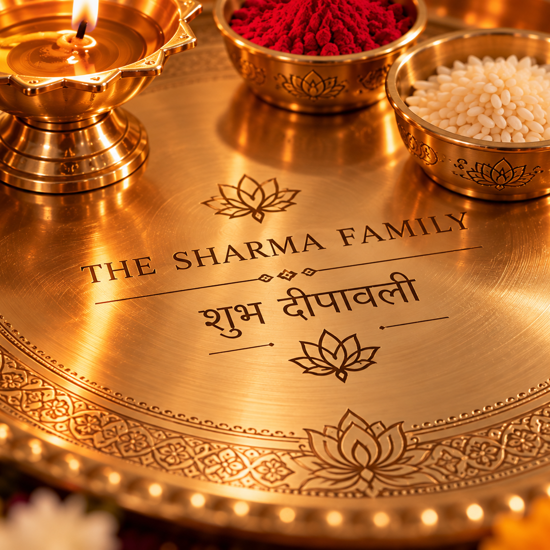 Personalised Pooja Thali